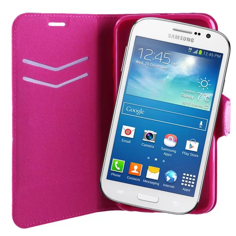 matshop.gr - VOLTE-TEL ΘΗΚΗ SAMSUNG I9060/I9060i LINE LEATHER-TPU BOOK STAND PINK