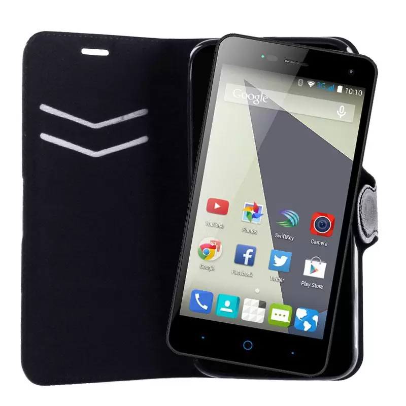 matshop.gr - VOLTE-TEL ΘΗΚΗ ZTE BLADE L3 5.0" LINE LEATHER-TPU BOOK STAND BLACK