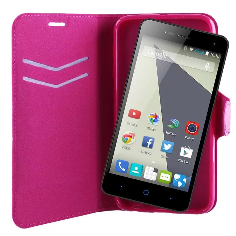 matshop.gr - VOLTE-TEL ΘΗΚΗ ZTE BLADE L3 5.0" LINE LEATHER-TPU BOOK STAND PINK