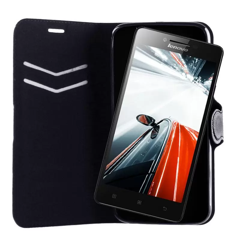 matshop.gr - VOLTE-TEL ΘΗΚΗ LENOVO A6000/A6010 LINE LEATHER-TPU BOOK STAND BLACK