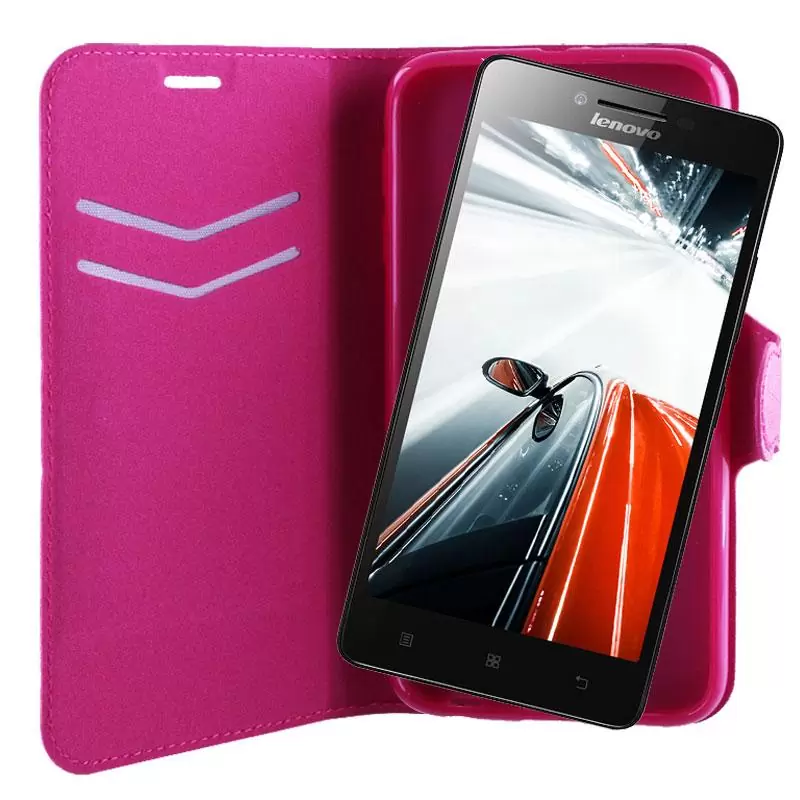 matshop.gr - VOLTE-TEL ΘΗΚΗ LENOVO A6000/A6010 LINE LEATHER-TPU BOOK STAND PINK
