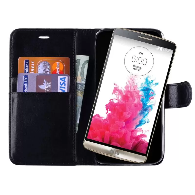 matshop.gr - VOLTE-TEL ΘΗΚΗ LG G3 D855 LEATHER-TPU BOOK STAND BLACK