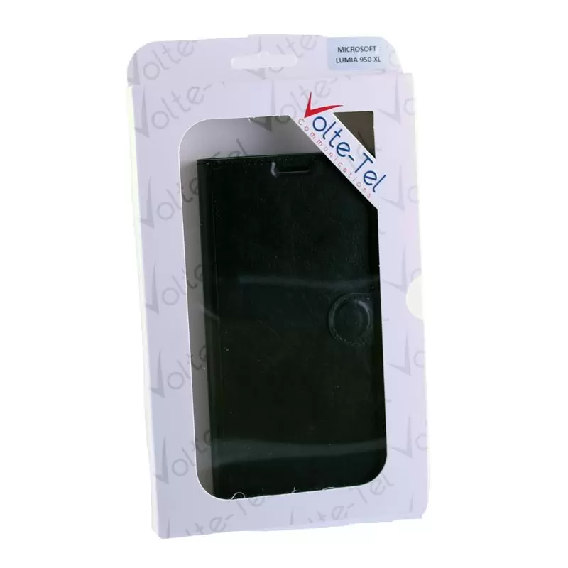 matshop.gr - VOLTE-TEL ΘΗΚΗ MICROSOFT LUMIA 950 XL LEATHER-TPU BOOK STAND BLACK