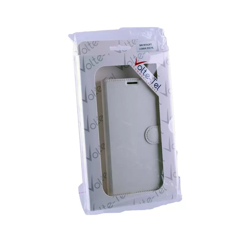 matshop.gr - VOLTE-TEL ΘΗΚΗ MICROSOFT LUMIA 950 XL LEATHER-TPU BOOK STAND WHITE