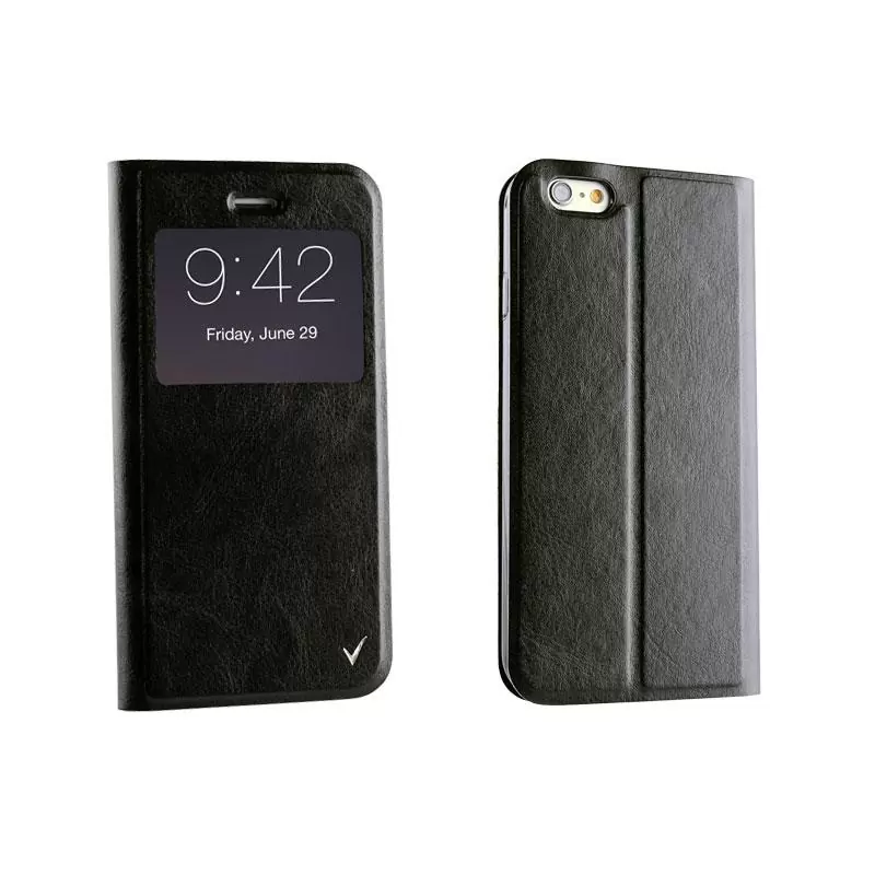 matshop.gr - VOLTE-TEL ΘΗΚΗ IPHONE 6S/6 4.7" LEATHER-TPU VIEW BOOK STAND BLACK