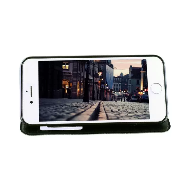 matshop.gr - VOLTE-TEL ΘΗΚΗ IPHONE 6S/6 4.7" LEATHER-TPU VIEW BOOK STAND BLACK