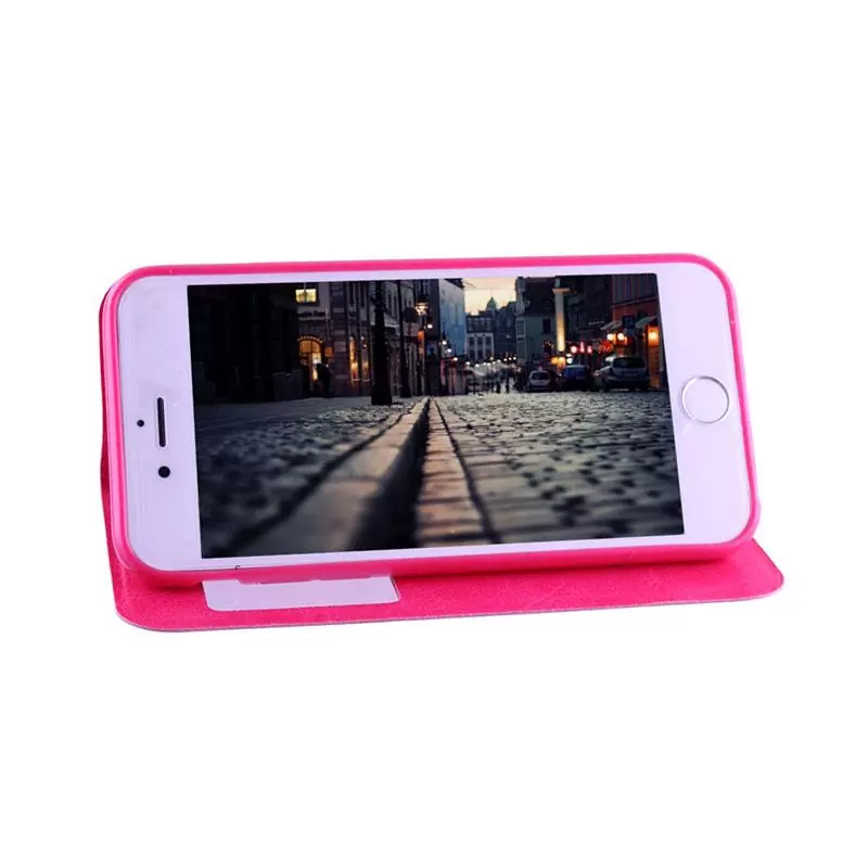 matshop.gr - VOLTE-TEL ΘΗΚΗ IPHONE 6S/6 4.7" LEATHER-TPU VIEW BOOK STAND PINK