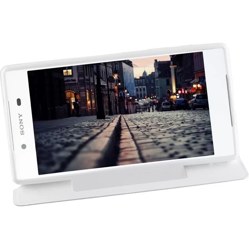 matshop.gr - VOLTE-TEL ΘΗΚΗ SONY XPERIA Z5 E6653 LEATHER-TPU VIEW BOOK STAND WHITE