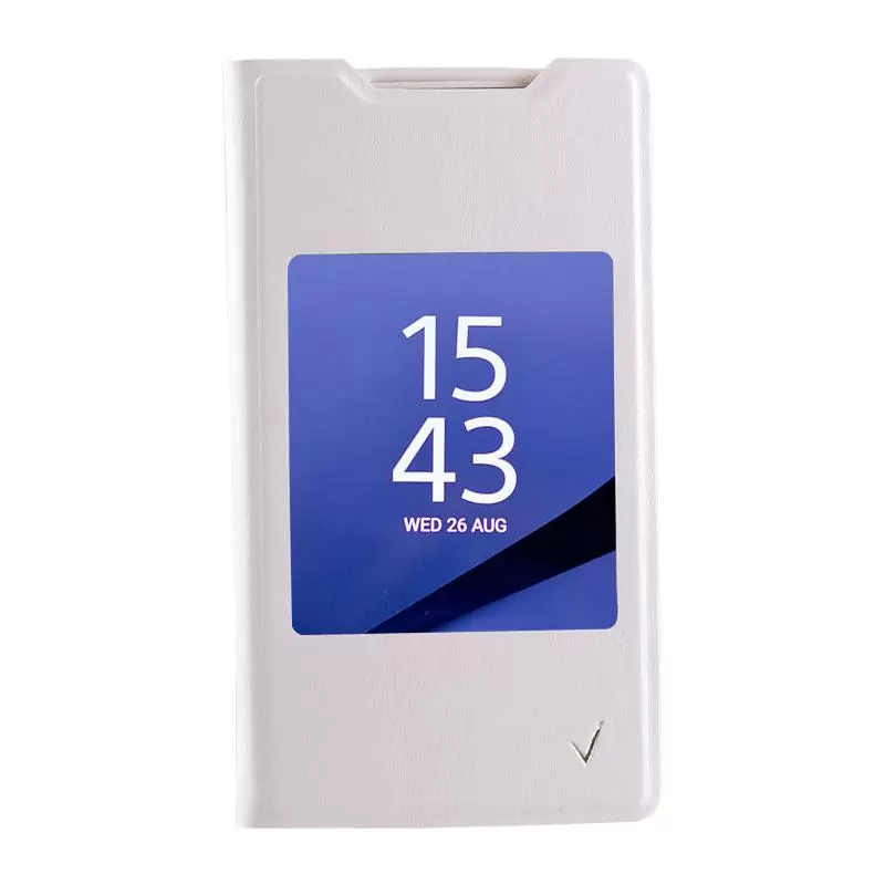 matshop.gr - VOLTE-TEL ΘΗΚΗ SONY XPERIA Z5 PREMIUM E6833 LEATHER-TPU VIEW BOOK STAND WHITE