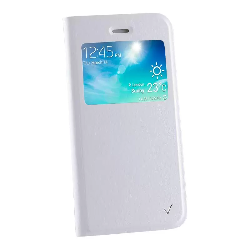 matshop.gr - VOLTE-TEL ΘΗΚΗ SAMSUNG J5 J500 LEATHER-TPU VIEW BOOK STAND WHITE