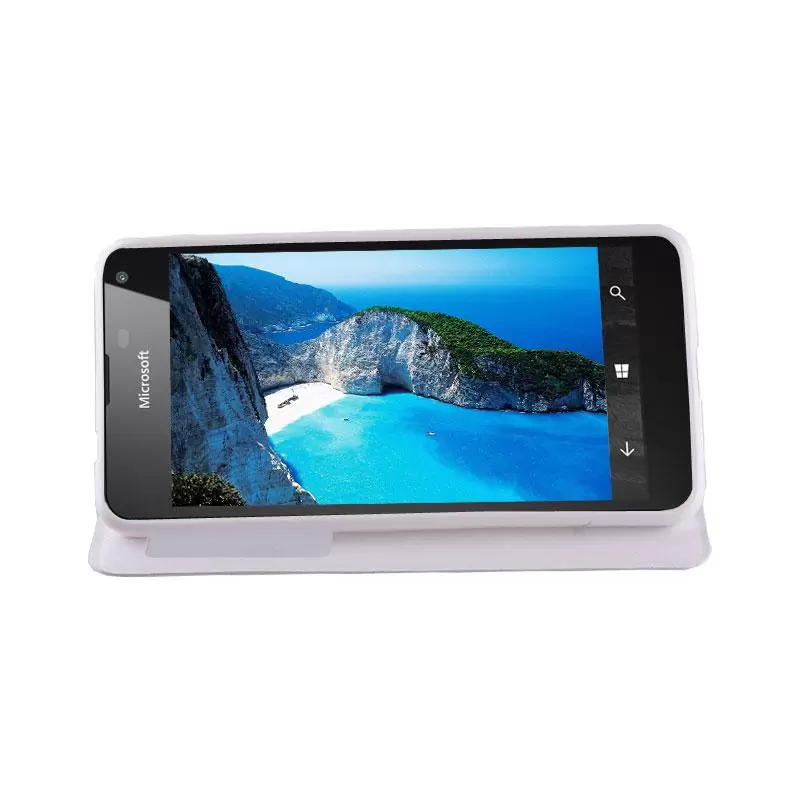 matshop.gr - VOLTE-TEL ΘΗΚΗ MICROSOFT LUMIA 650 5.0" LEATHER-TPU VIEW BOOK STAND WHITE