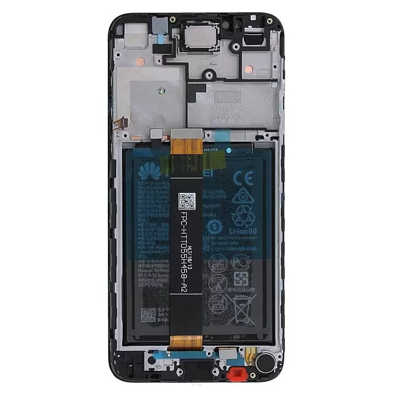 matshop.gr - HUAWEI Y5 2018/HONOR 7S ΟΘΟΝΗ + TOUCH SCREEN + LENS + FRAME + BATTERY 02351XHU BLACK ORIGINAL SERVICE PACK
