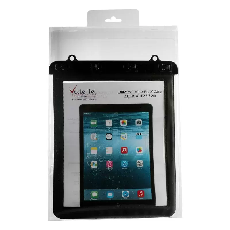 matshop.gr - VOLTE-TEL ΘΗΚΗ ΑΔΙΑΒΡΟΧΗ IPX8 30m ΕΩΣ 25,5cm x 21cm (11.0") ΜΕ ΚΟΡΔΟΝΙ BLACK