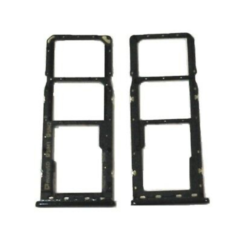 matshop.gr - SAMSUNG A7 A750 DUAL SIM CARD HOLDER BLACK GH98-43634A ORIGINAL SERVICE PACK
