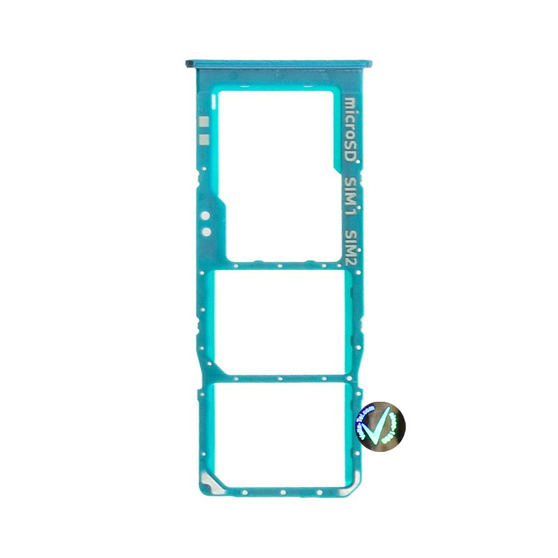matshop.gr - SAMSUNG A30S A307 DUAL SIM CARD + MEMORY HOLDER GREEN GH98-44769B ORIGINAL SERVICE PACK