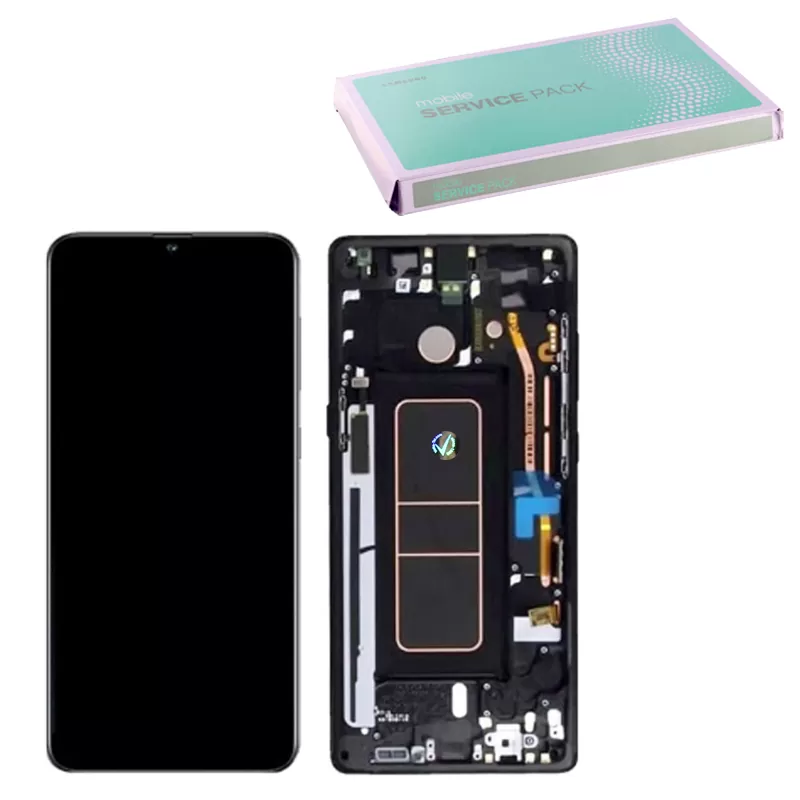 matshop.gr - SAMSUNG A715 A71 ΟΘΟΝΗ+TOUCH SCREEN + LENS GH82-22152A BLACK ORIGINAL SERVICE PACK