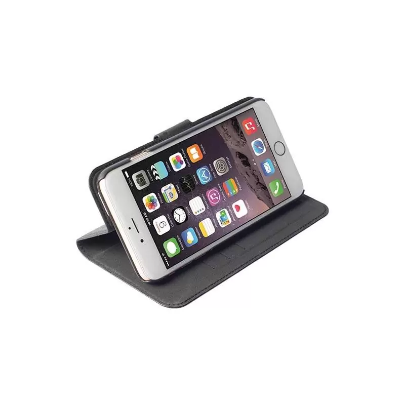 matshop.gr - KRUSELL ΘΗΚΗ IPHONE 6 PLUS 5.5" LEATHER MALMO FLIPWALLET 2 IN 1 BLACK