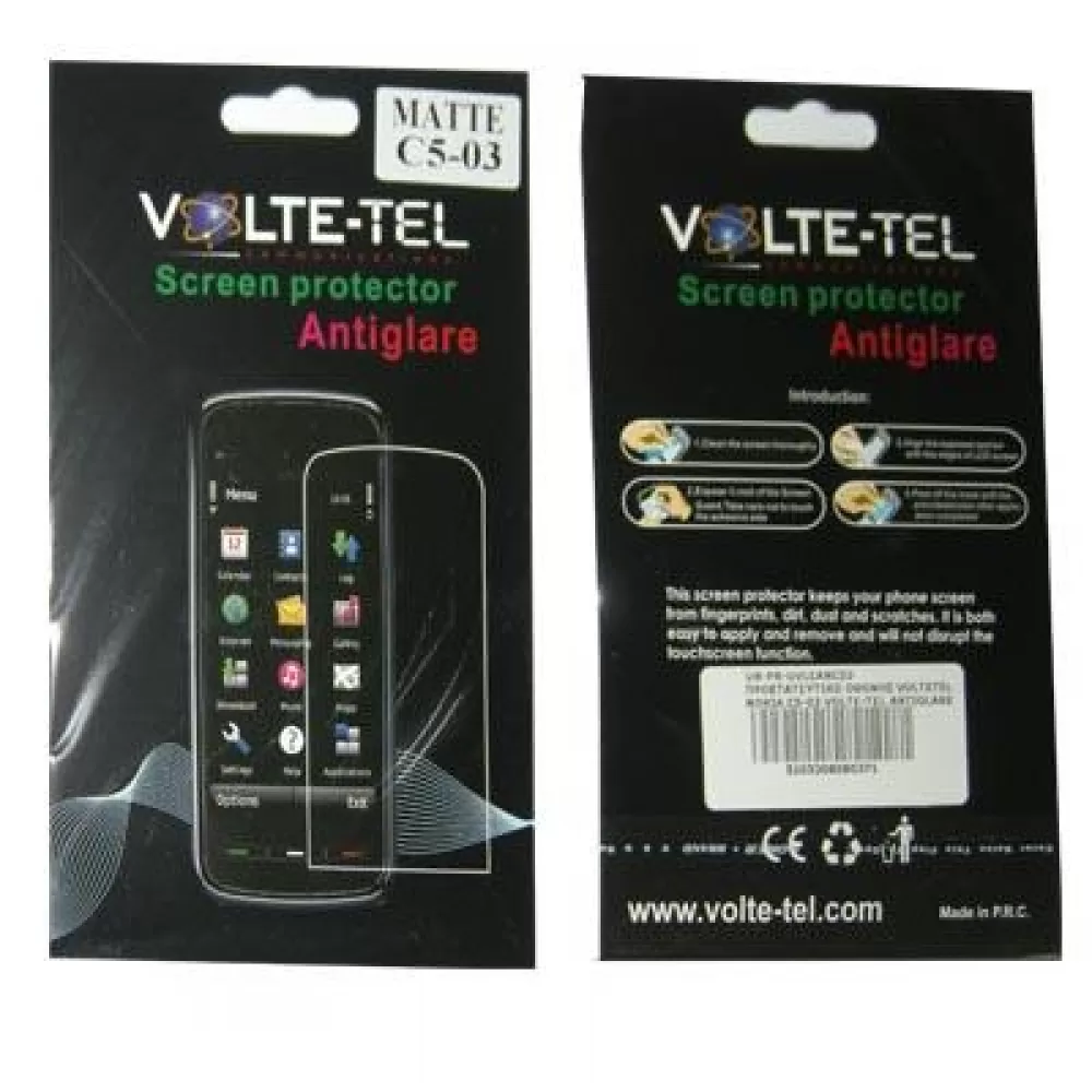 matshop.gr - VOLTE-TEL SCREEN PROTECTOR NOKIA C5-03 3.2" ANTIGLARE
