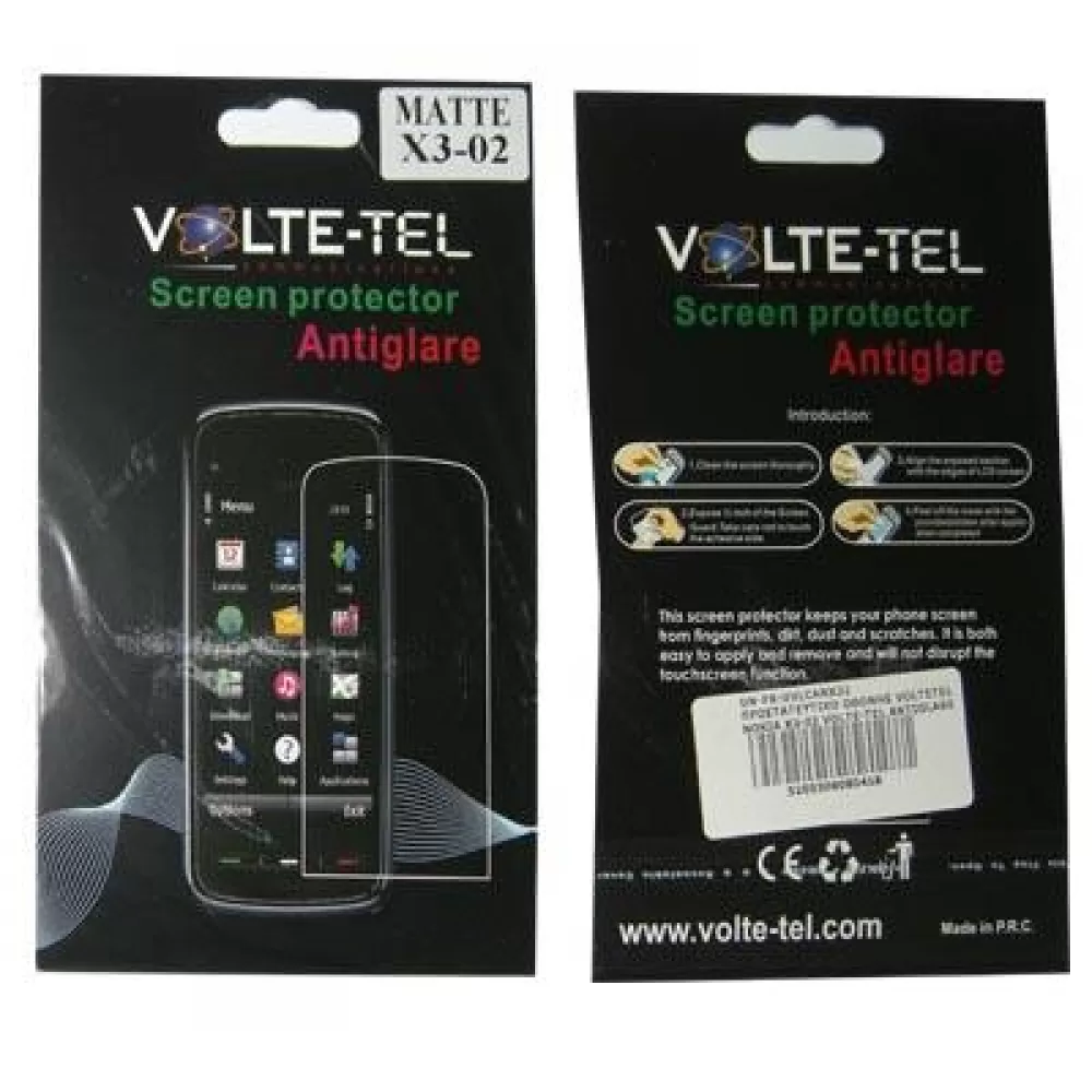 matshop.gr - VOLTE-TEL SCREEN PROTECTOR NOKIA X3-02 2.4" ANTIGLARE