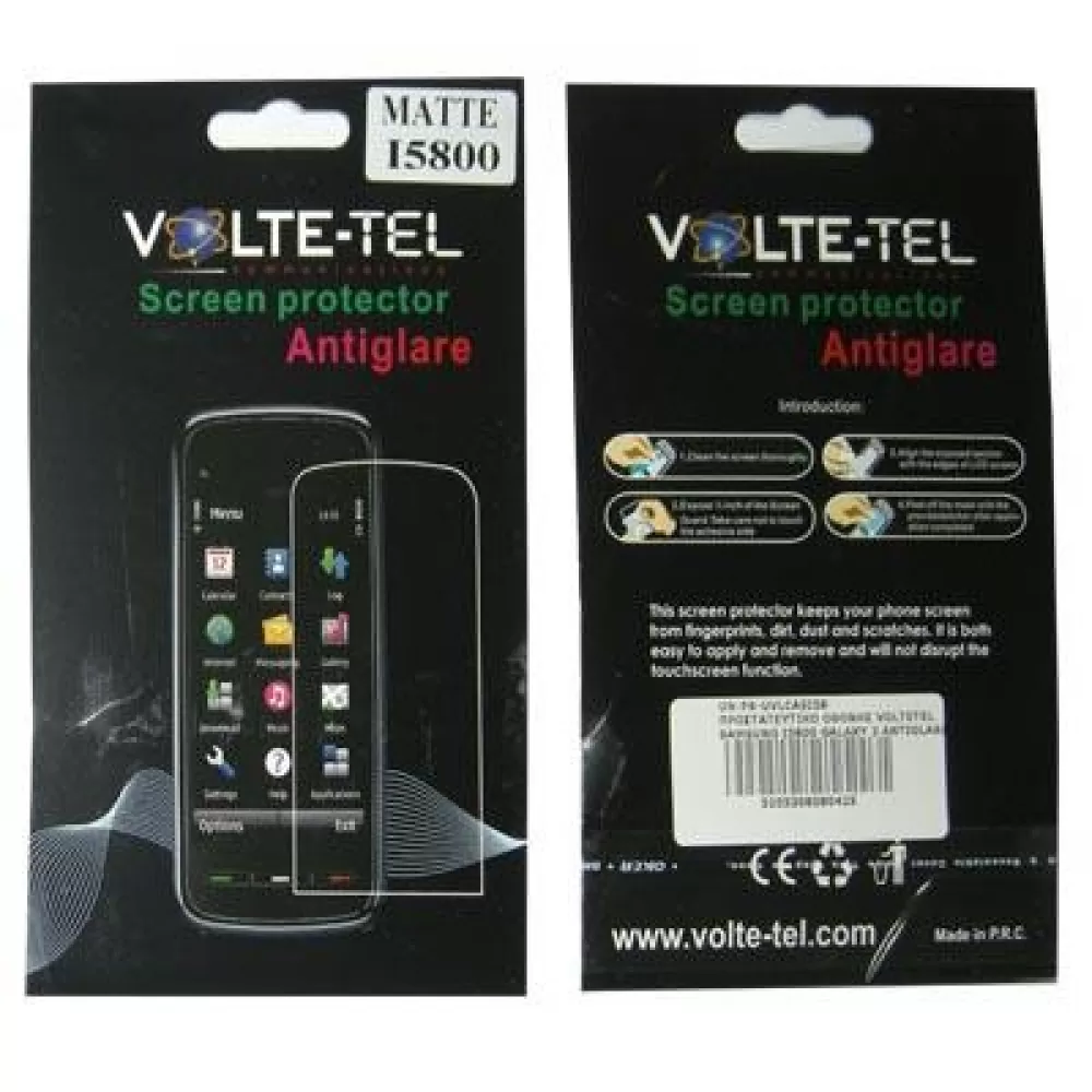 matshop.gr - VOLTE-TEL SCREEN PROTECTOR SAMSUNG 3 I5800 3.2" ANTIGLARE