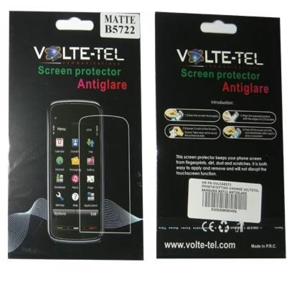 matshop.gr - VOLTE-TEL SCREEN PROTECTOR SAMSUNG B5722 2.8" ANTIGLARE