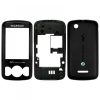 matshop.gr - SONY ERICSSON W100i SPIRO BLACK FRONT+LENS-MIDDLE-BATT COV. 3POR