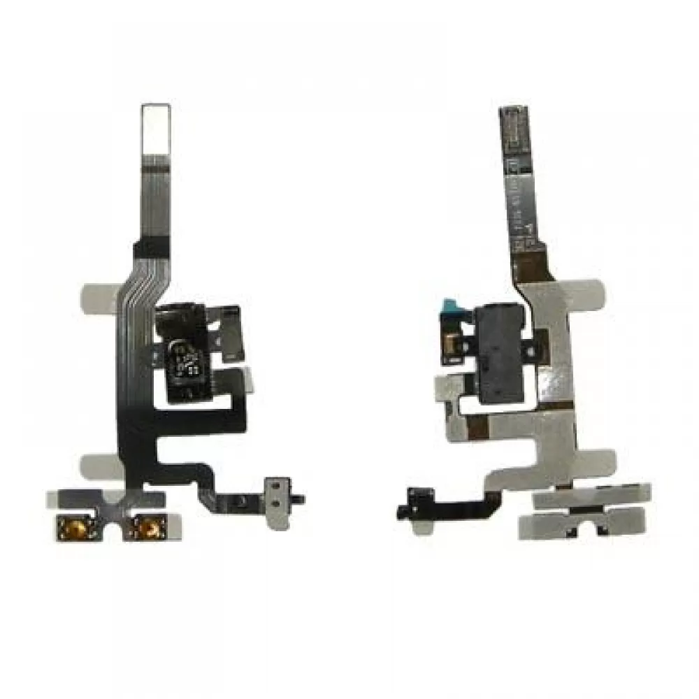 matshop.gr - IPHONE 4S ΚΑΛΩΔΙΟ FLEX HANDS FREE + SIDE KEYS BLACK 3P OR