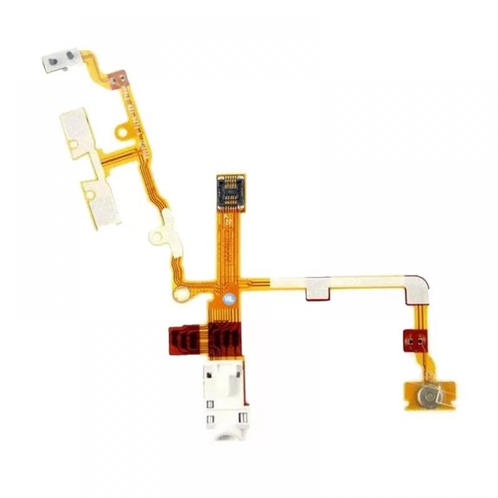 matshop.gr - IPHONE 3G ΚΑΛΩΔΙΟ FLEX HANDS FREE/ON-OFF/SIDE KEYS WHITE