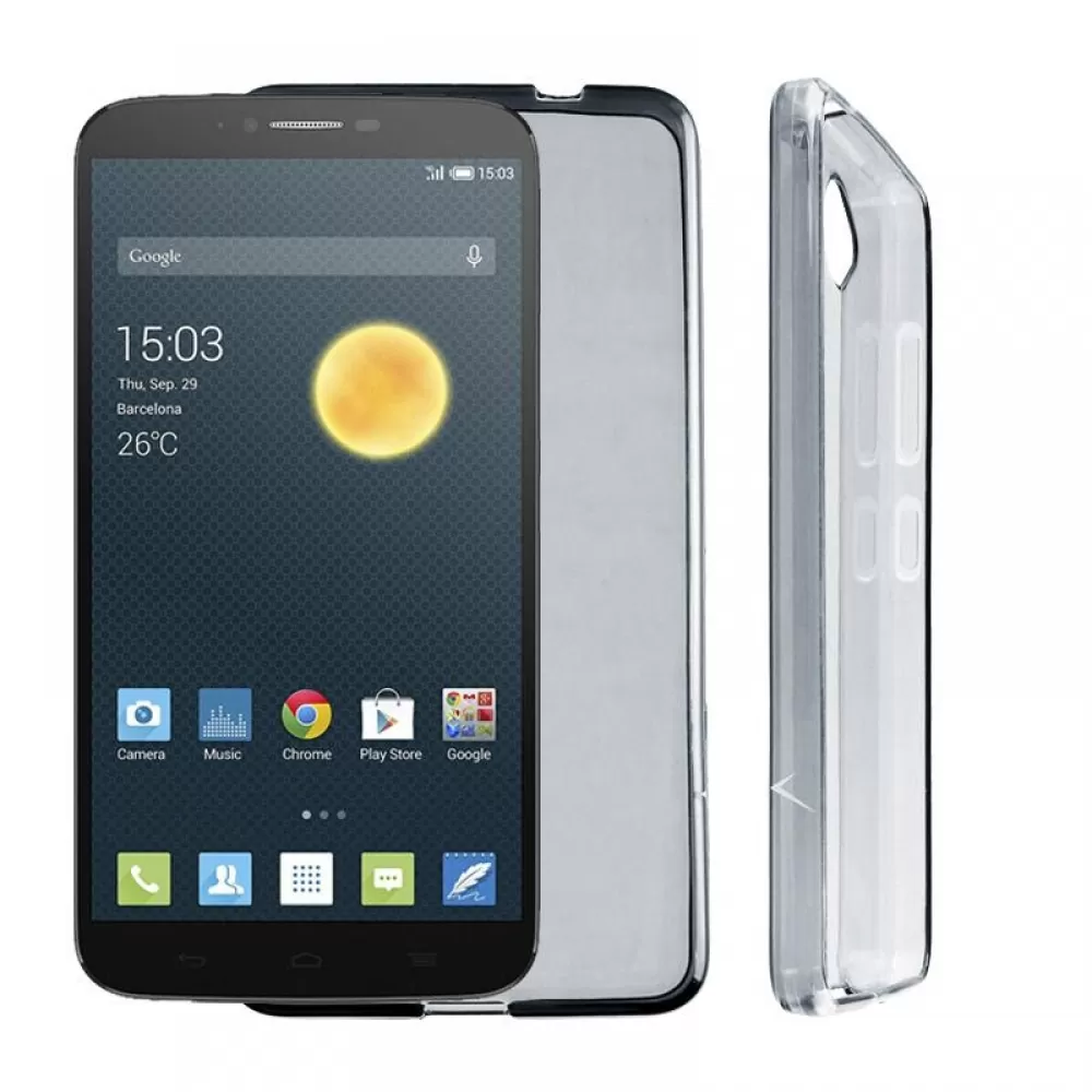 matshop.gr - VOLTE-TEL ΘΗΚΗ ALCATEL HERO 2 8030Y SLIMCOLOR TPU ΔΙΑΦΑΝΗ ΓΚΡΙ