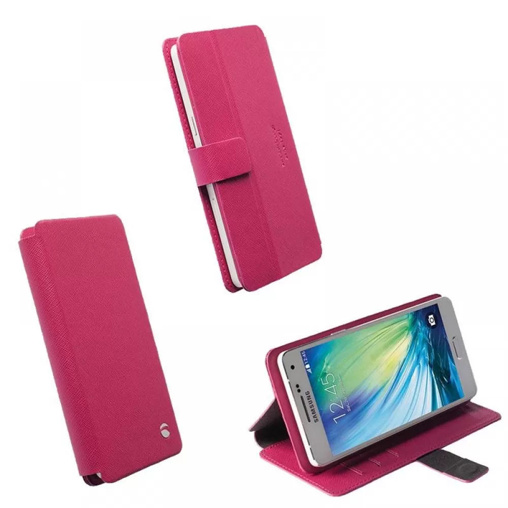 matshop.gr - KRUSELL ΘΗΚΗ UNIVERSAL LEATHER MALMO FLIPWALLET SLIDE 3XL PINK