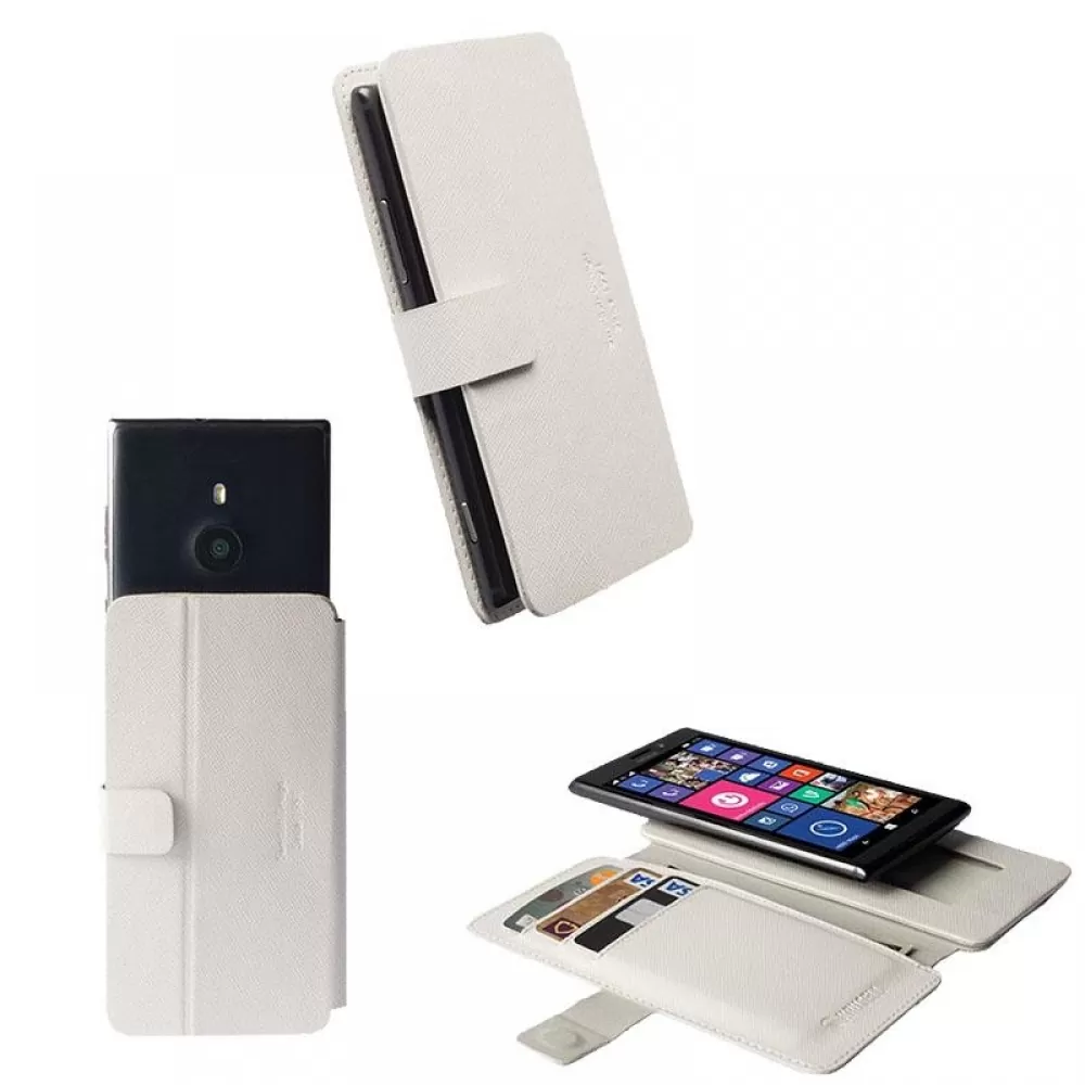 matshop.gr - KRUSELL ΘΗΚΗ UNIVERSAL LEATHER MALMO FLIPWALLET SLIDE 5XL WHITE
