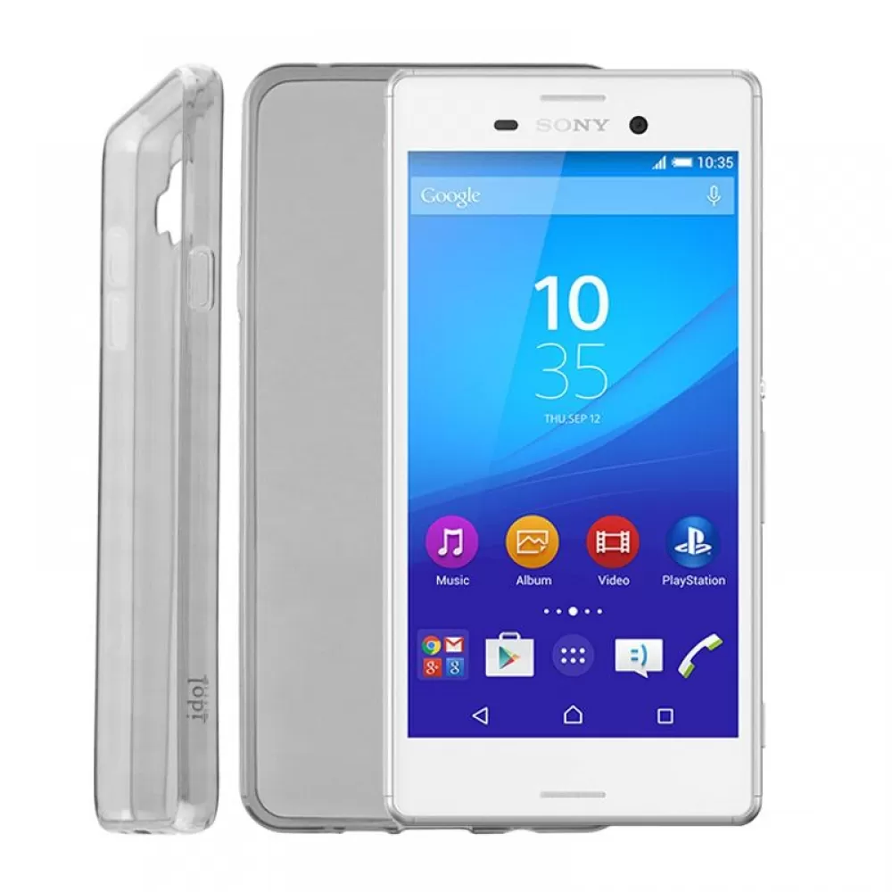 matshop.gr - IDOL 1991 ΘΗΚΗ SONY M4 AQUA ULTRA THIN TPU 0.3mm ΔΙΑΦΑΝΗ ΓΚΡΙ