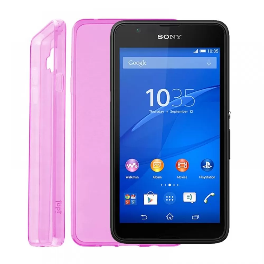 matshop.gr - IDOL 1991 ΘΗΚΗ SONY E4G E2003/E2006 ULTRA THIN TPU 0.3mm ΔΙΑΦΑΝΗ ΡΟΖ