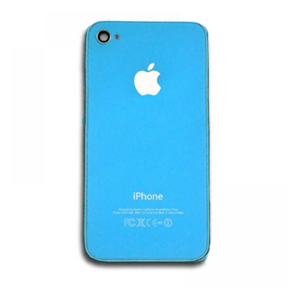 matshop.gr - IPHONE 4G BATTERY COVER BLUE (BLUE SOCKET)