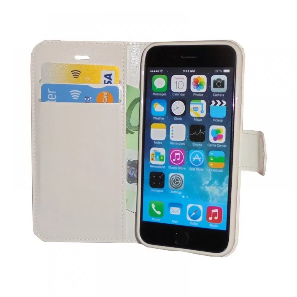 matshop.gr - VOLTE-TEL ΘΗΚΗ IPHONE 6S/6 4.7" LEATHER-TPU BOOK STAND WHITE