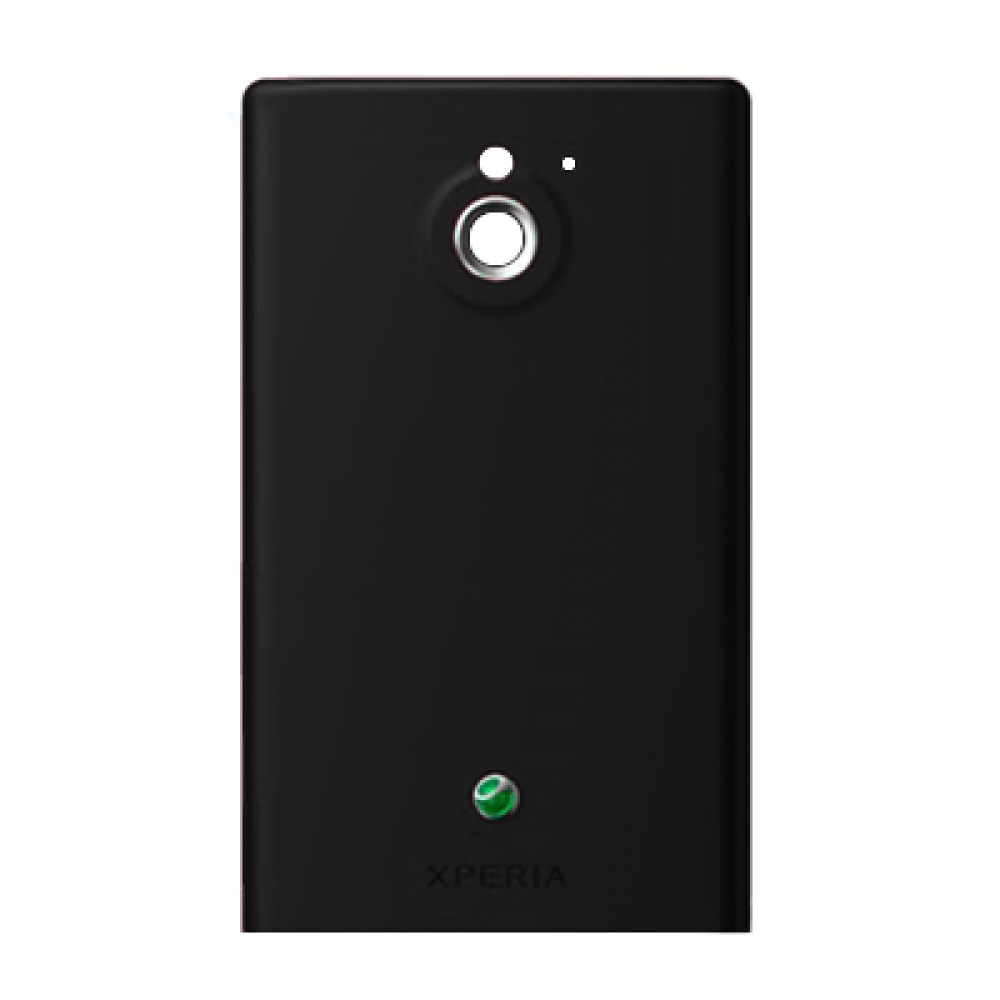 matshop.gr - SONY MT27i XPERIA SOLE BATTERY COVER BLACK ORIGINAL SERVICE PACK