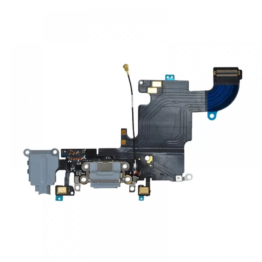 matshop.gr - IPHONE 6S (LIGHTNING) ΚΑΛΩΔΙΟ FLEX ΚΟΝΕΚΤΟΡΑ ΦΟΡΤΙΣΗΣ-HANDS FREE-ΜΙΚΡΟΦΩΝΟ GREY 3P OR