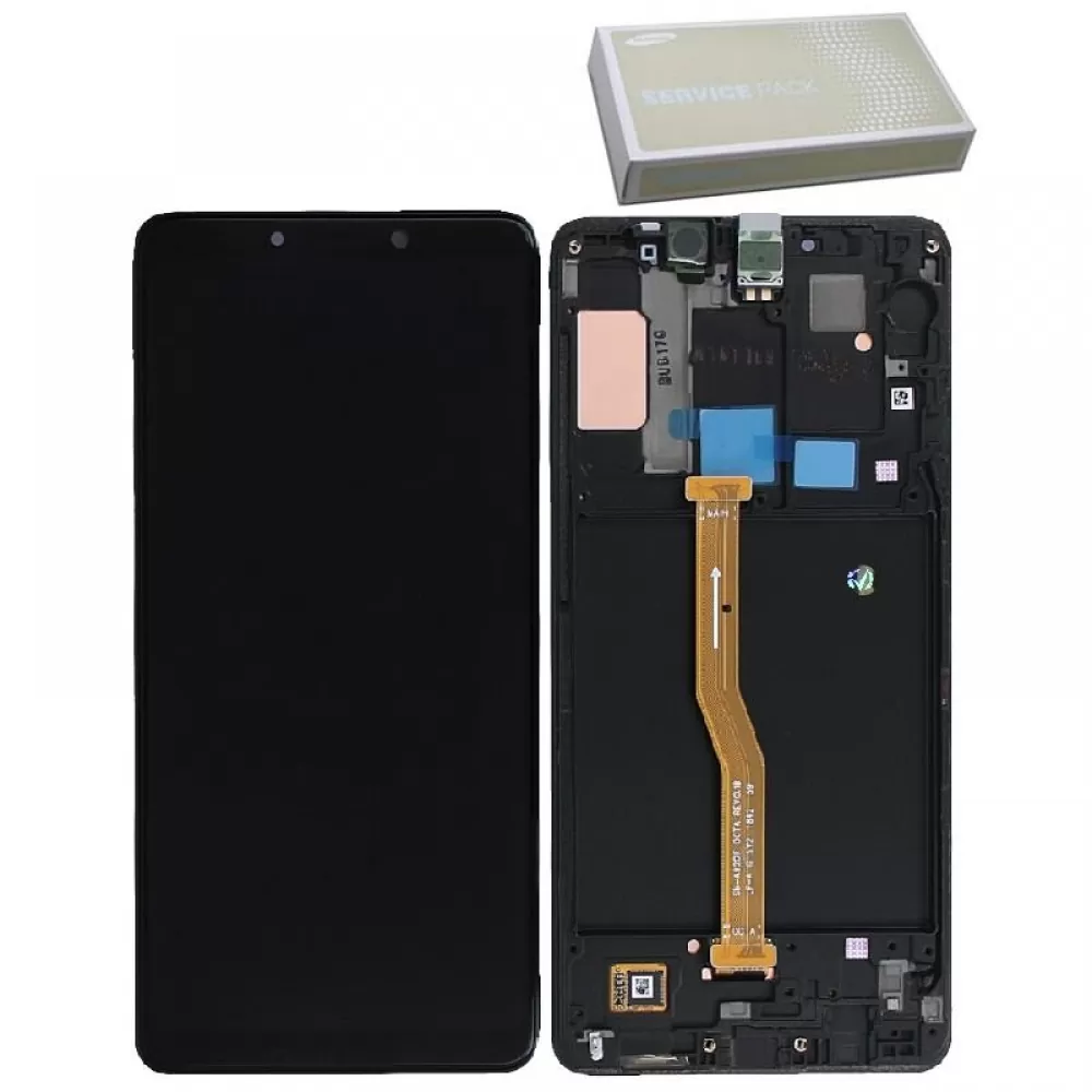 matshop.gr - SAMSUNG A920 A9 2018 ΟΘΟΝΗ+TOUCH SCREEN+LENS GH82-18322A BLACK ORIGINAL SERVICE PACK