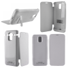 matshop.gr - SAMSUNG G900 S5 EXTERNAL(BOOK CASE BATTERY+STAND)3200 mAh WHITE
