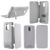 matshop.gr - SAMSUNG G900 S5 EXTERNAL(BOOK CASE BATTERY+STAND)3200 mAh WHITE