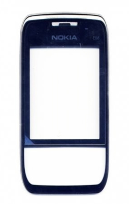 matshop.gr - NOKIA E66 BLACK FRONT+ LENS COVER 3P OR