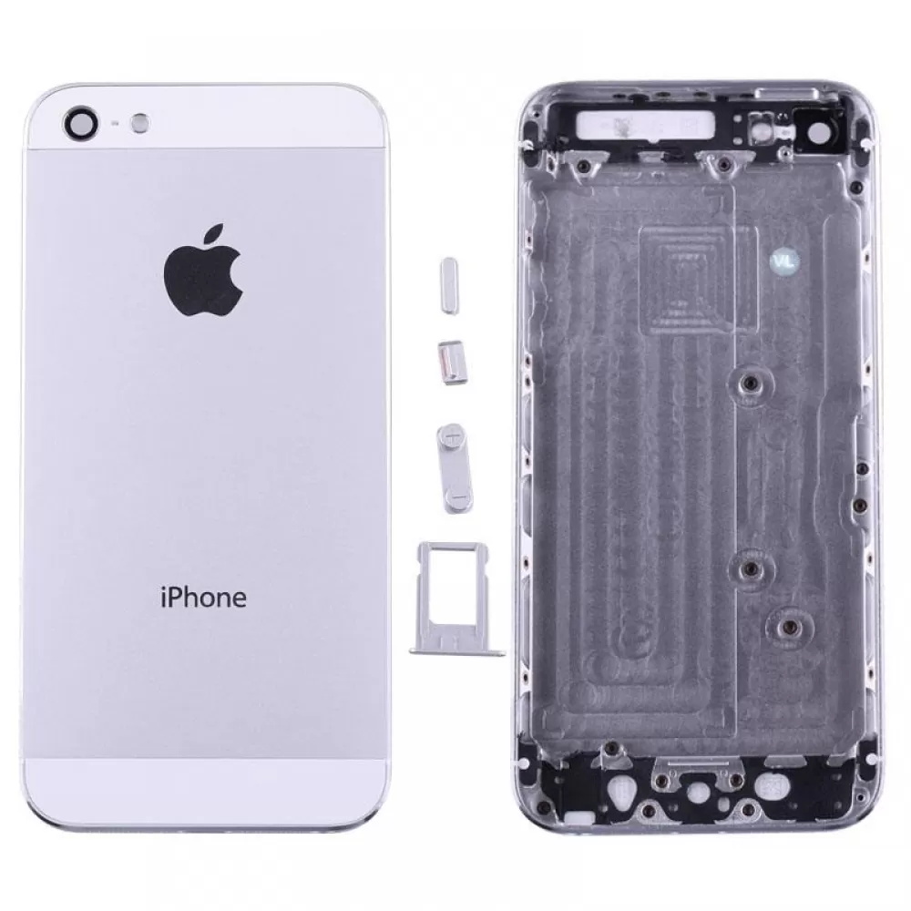 matshop.gr - IPHONE 5 BATTERY COVER WHITE + SIDE KEYS + SIM HOLDER