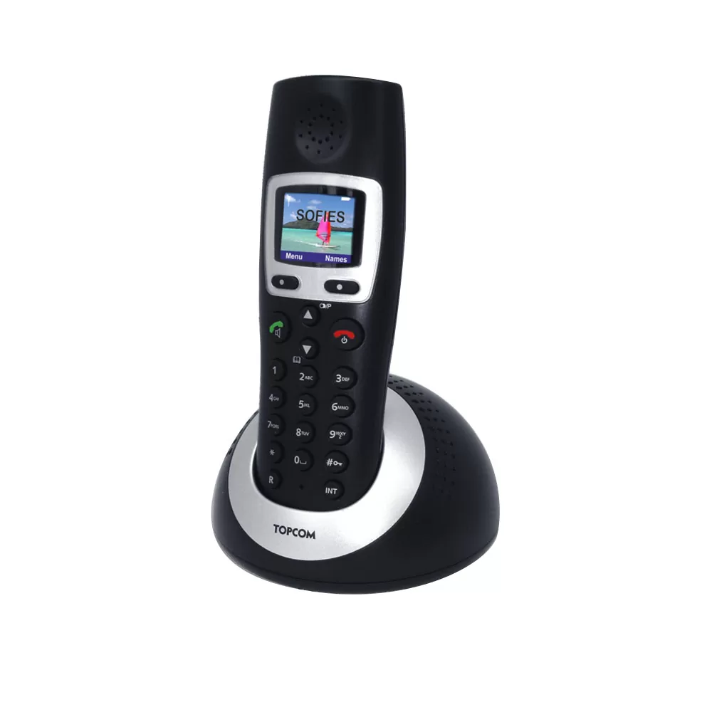 matshop.gr - ΑΣΥΡΜΑΤΟ ΤΗΛΕΦΩΝΟ TOPCOM ORBIT SMS ΕΓΧΡΩΜΗ ΟΘΟΝΗ BLACK