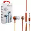 matshop.gr - HANDS FREE UNIVERSAL 3.5mm 1.2m BRAIDED VT780 STEREO ON/OFF ORANGE VOLTE-TEL