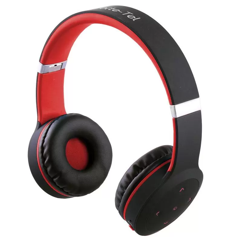 matshop.gr - VOLTE-TEL STEREO BLUETOOTH HEADPHONES V SOUND PRO VT900 BLACK-RED