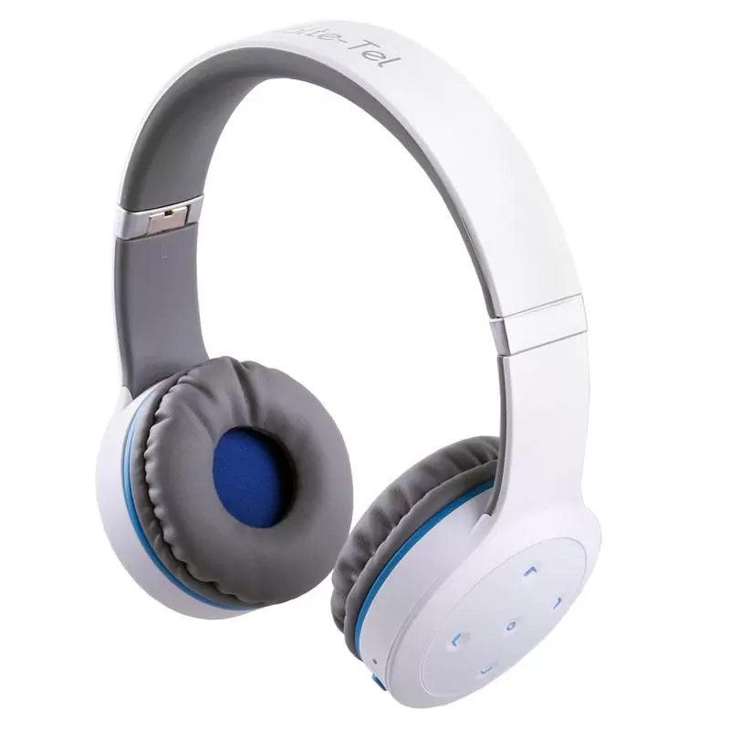 matshop.gr - VOLTE-TEL STEREO BLUETOOTH HEADPHONES V SOUND PRO VT900 WHITE-GREY-BLUE