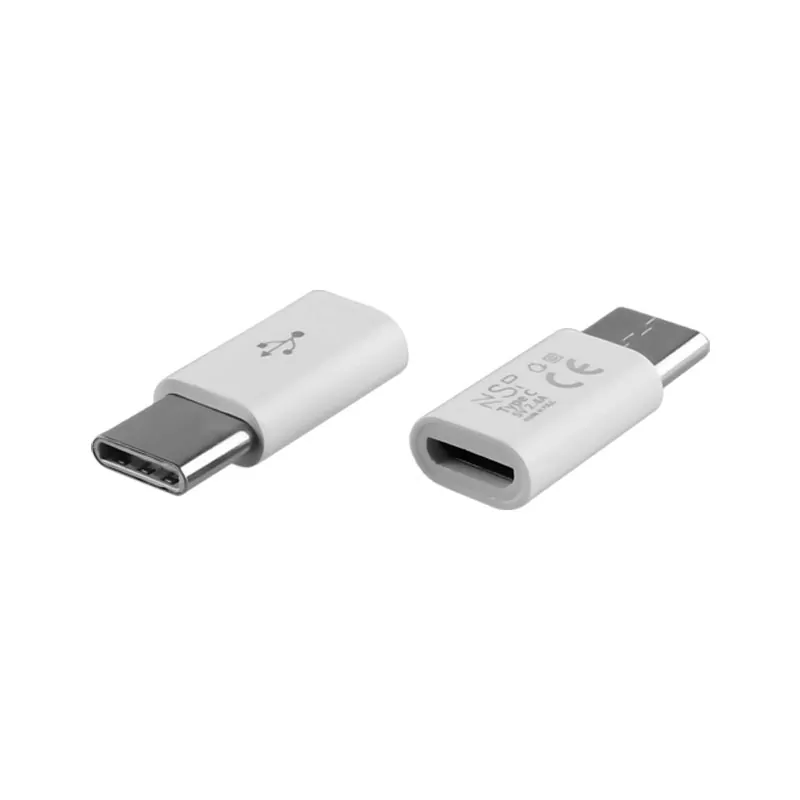 matshop.gr - NSP ΜΕΤΑΤΡΟΠΕΑΣ MICRO USB FEMALE TO TYPE C MALE WHITE