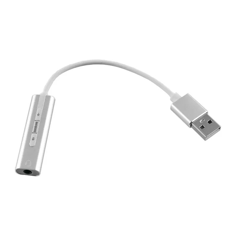 matshop.gr - NSP SOUND CARD SC01 USB TO JACK 3.5MM FEMALE FOR MAC/PS4 SILVER