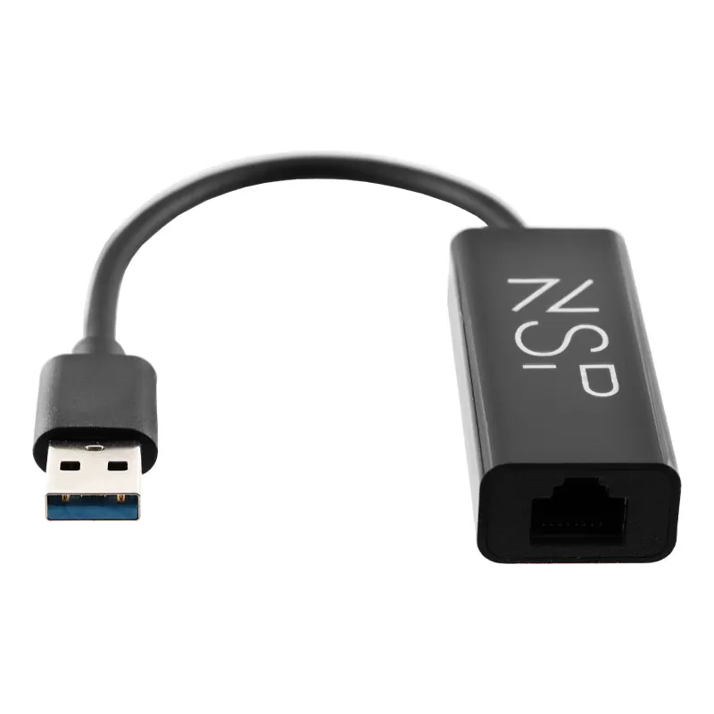 matshop.gr - NSP N07 ADAPTER USB 3.0 TO RJ45 GIGABIT ETHERNET ADAPTOR 1000Mbps BLACK