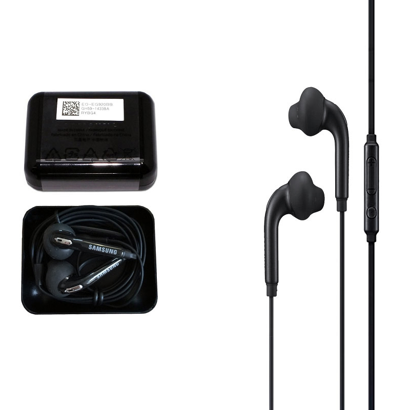 matshop.gr - HANDS FREE STEREO SAMSUNG EO-EG920BB G920/G925 BLACK BULK BOX OR